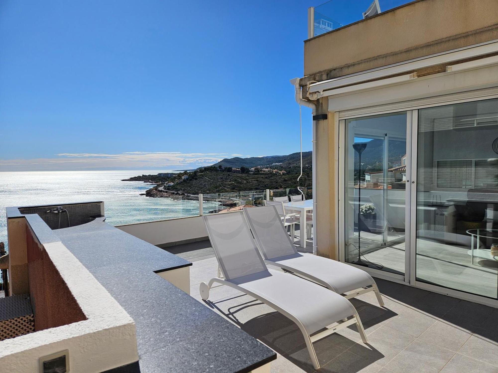 Peñíscola Fantastico Duplex Con Vistas Impresionantes Al Mar 아파트 외부 사진